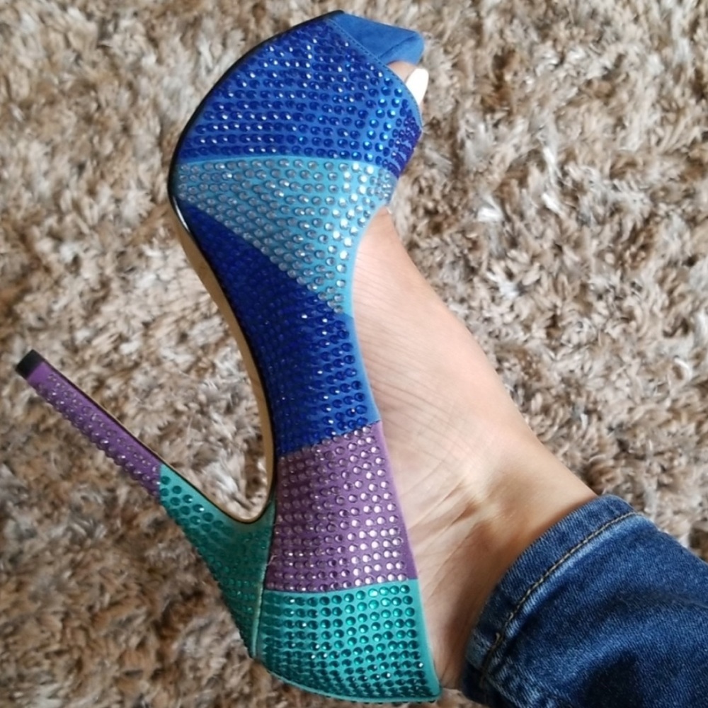 ENZO ANGIOLINI PLATFORM EVENING PUMP - Picture 8 of 12